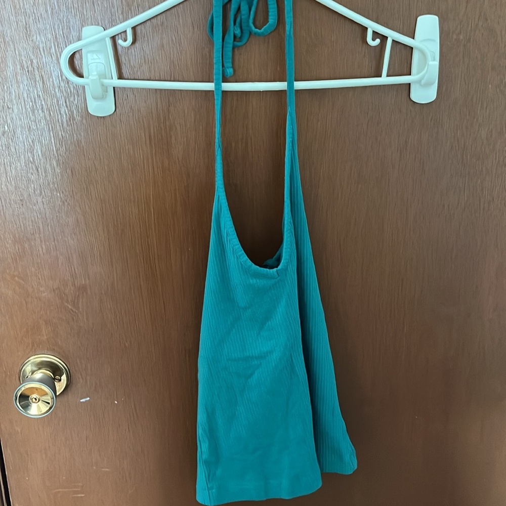 Teal Halter Top - Picture 4 of 6